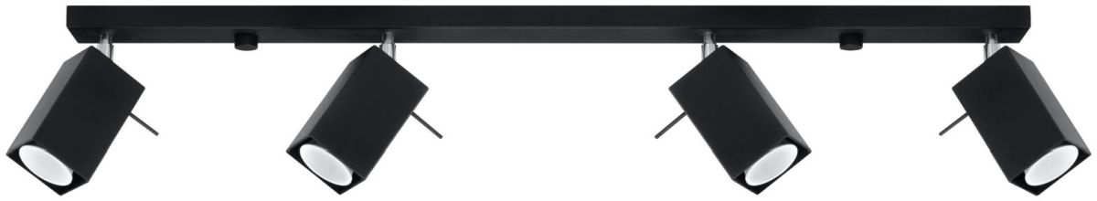 Sollux Lighting Merida lampă de tavan 4x40 W negru SL.0459