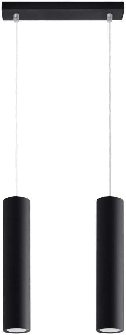 Sollux Lighting Lagos lampă suspendată 2x40 W negru SL.0328