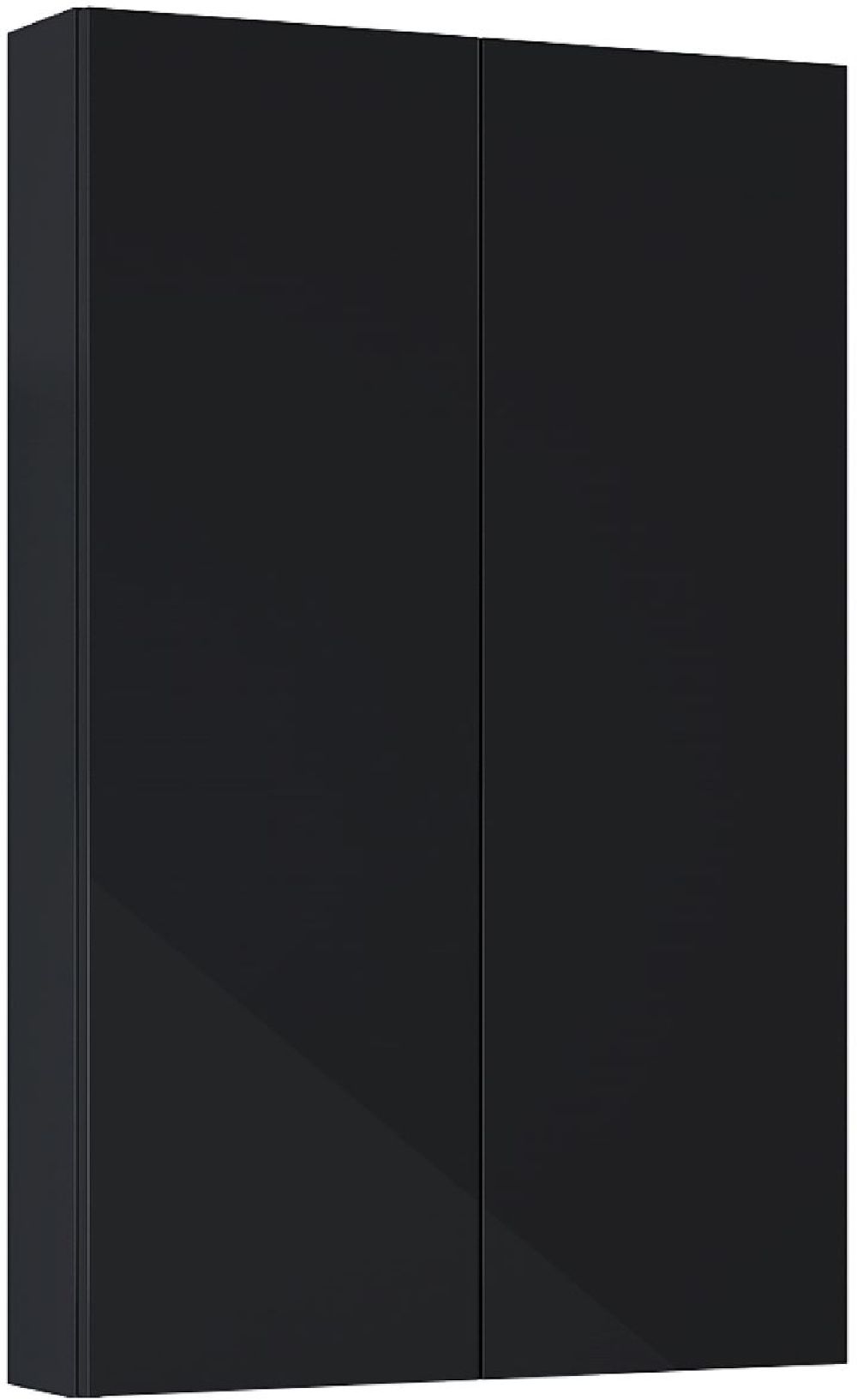 Elita For All dulap 50x12.6x80 cm laterala pe perete negru RE140500063510
