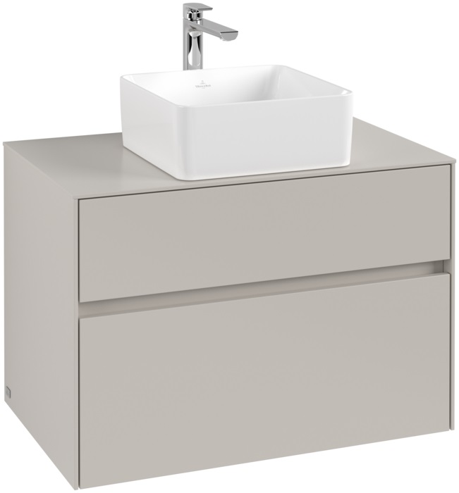 Villeroy & Boch Collaro dulap 80x50x54.8 cm dulap atârnat sub chiuvetă gri C03700VK