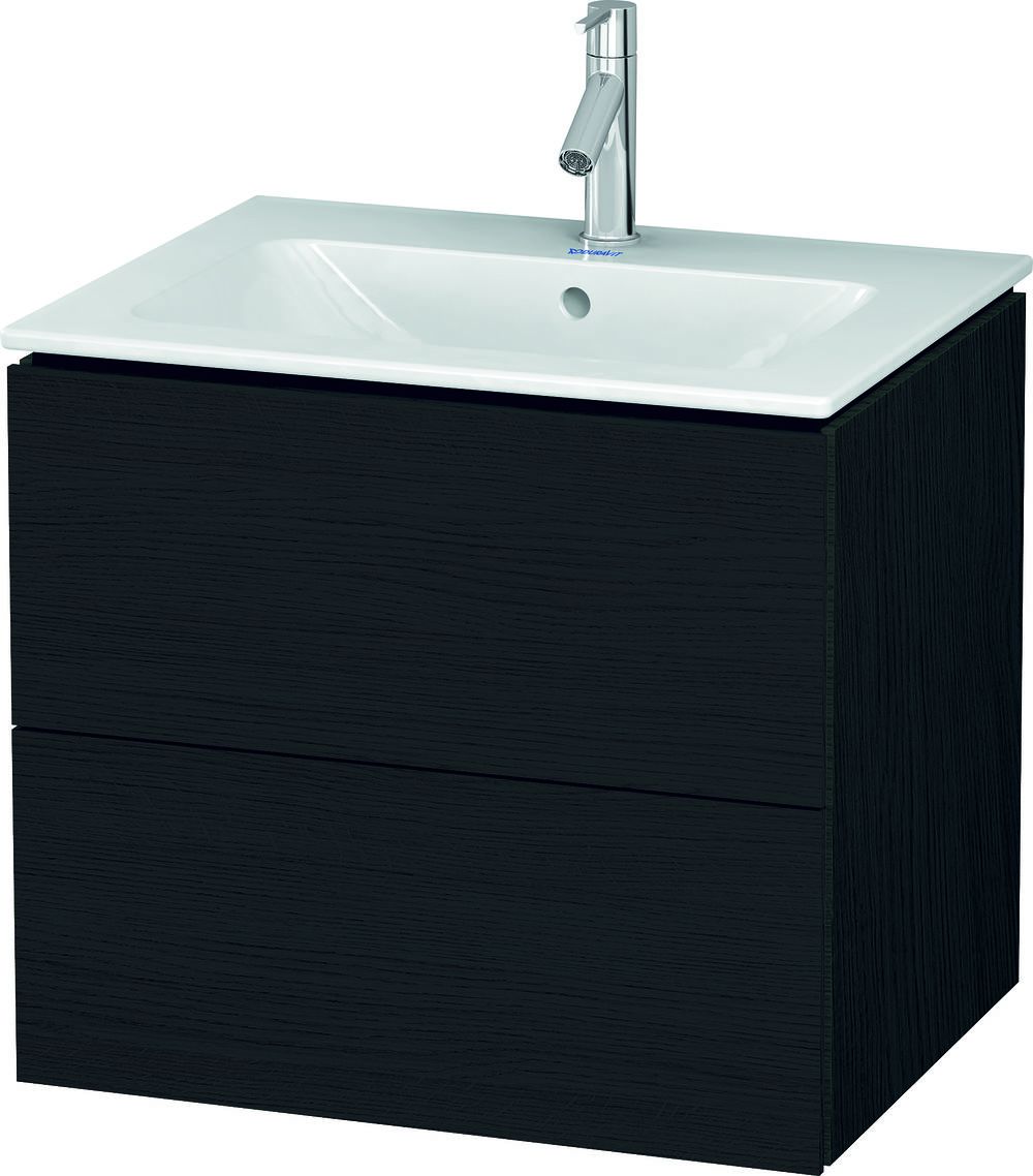 Duravit L-Cube dulap 62x48.1x55 cm sub chiuveta pe perete negru-stejar LC624001616