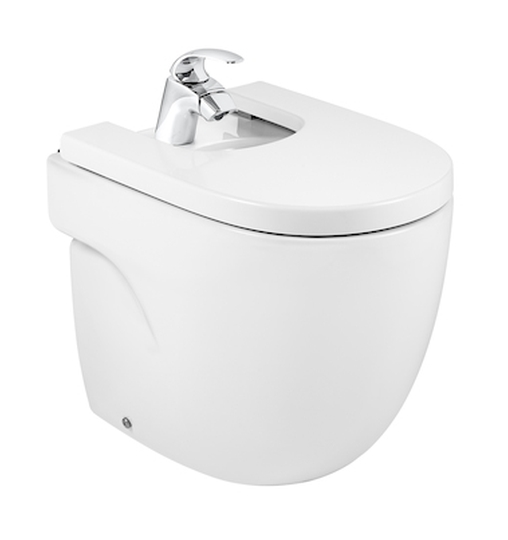 Roca Meridian-N Compacto bideu stativ alb A357247S00