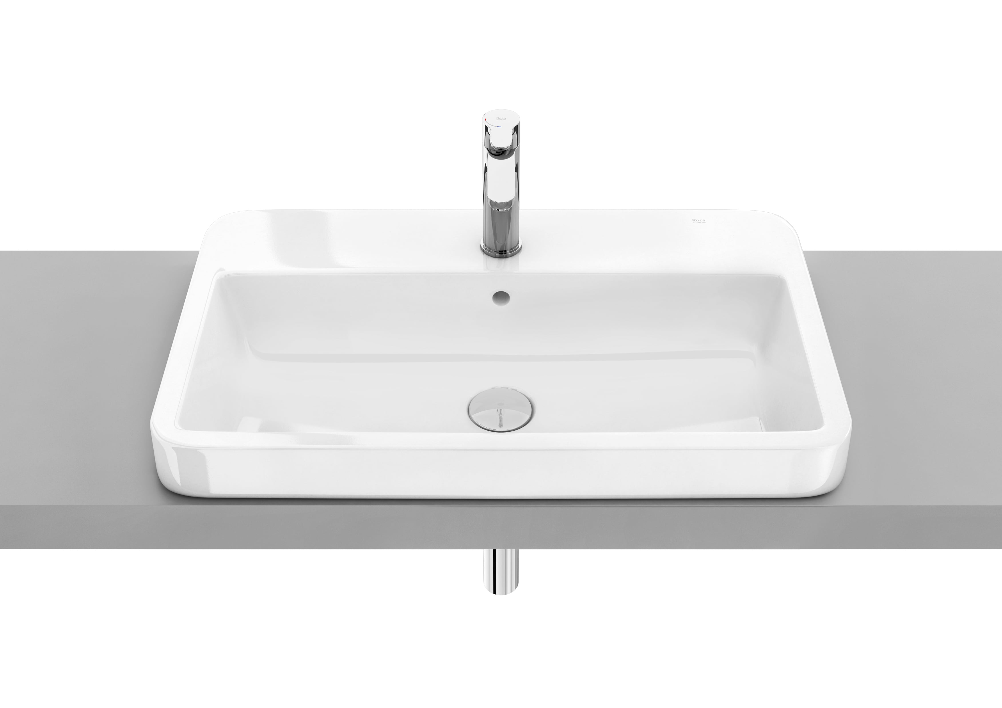 Roca Gap lavoar 70x41 cm dreptunghiular încastrat alb A32747WS00