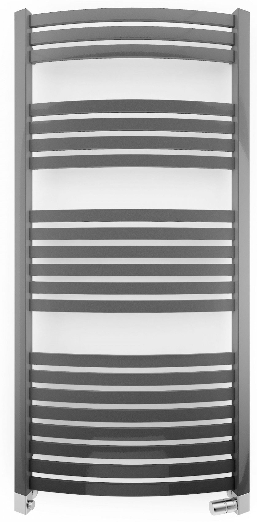 Terma Dexter calorifer de baie decorativ 122x40 cm negru WGDEX122040K9M5Z8