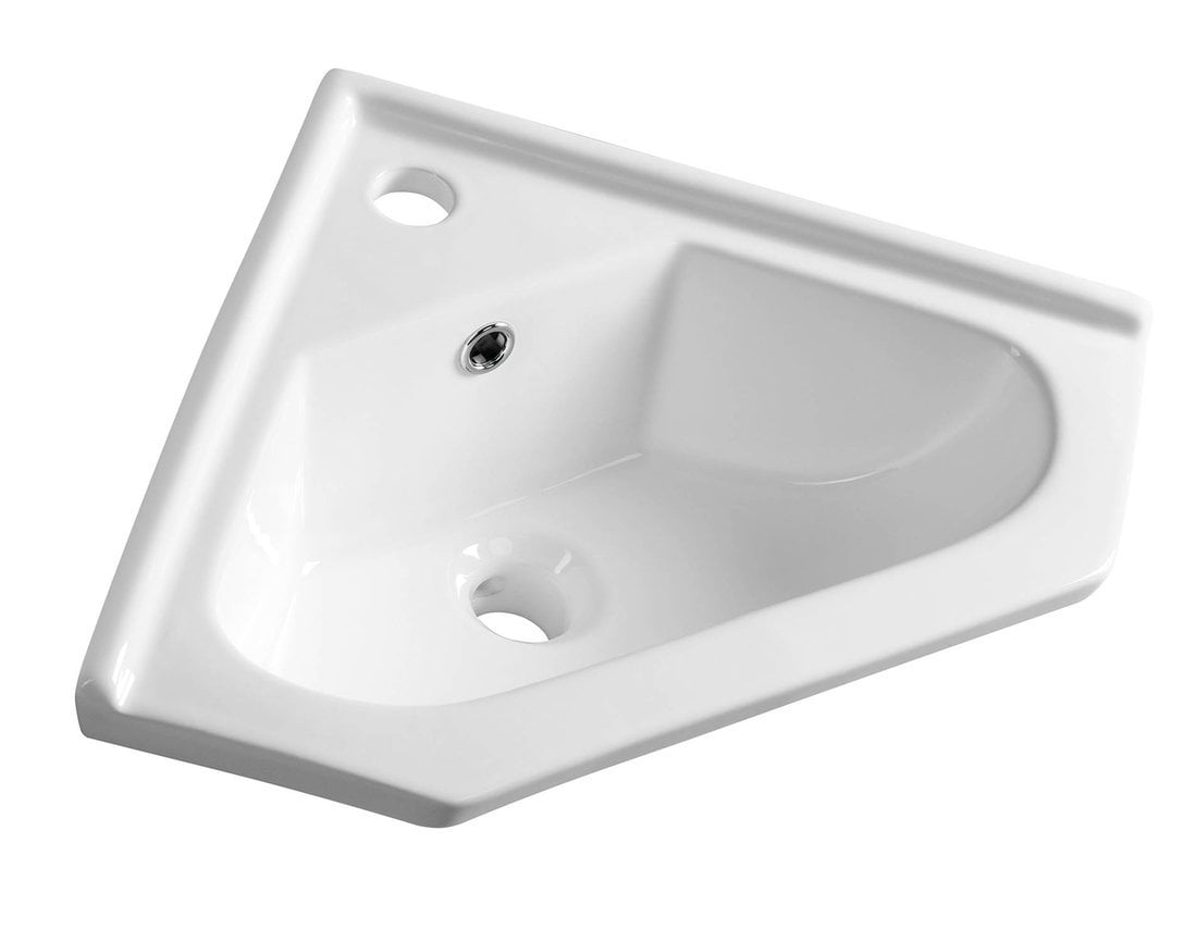 Aqualine lavoar 41x41 cm colţ mobilier alb 1601-40