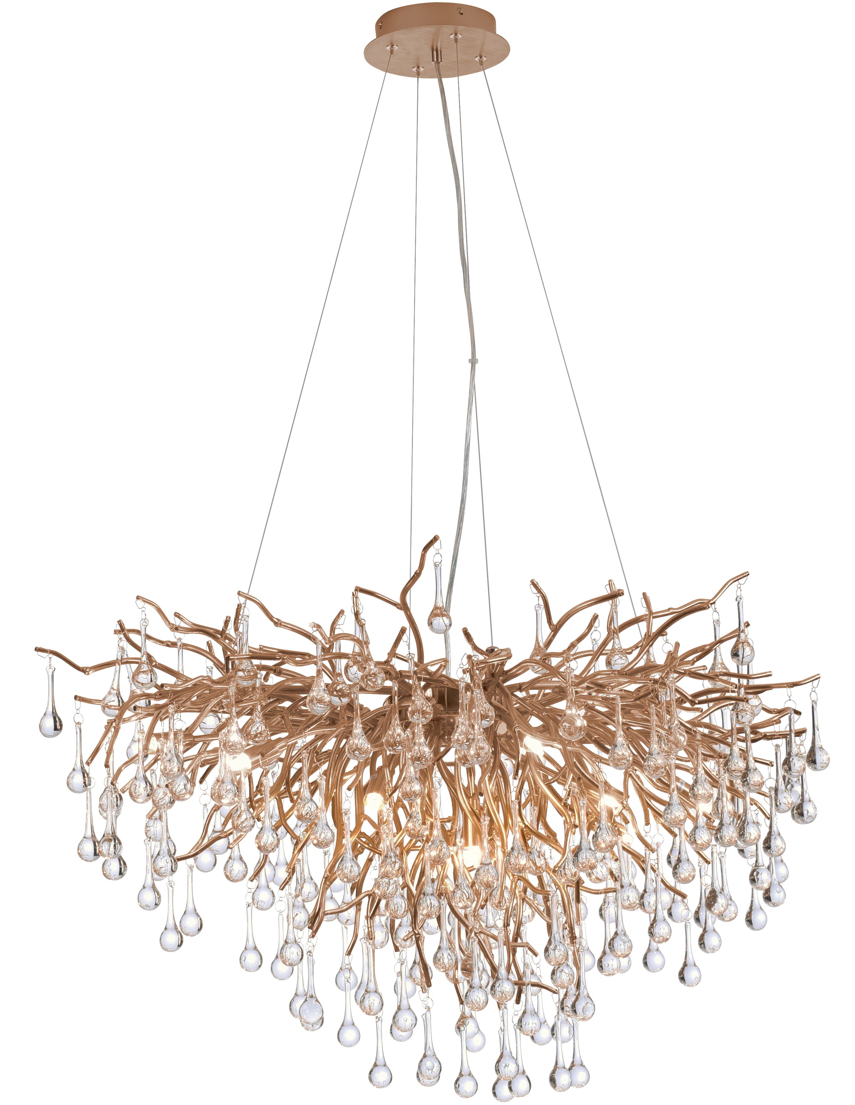 Paul Neuhaus Icicle lampă suspendată x40 W alamă 2192-11