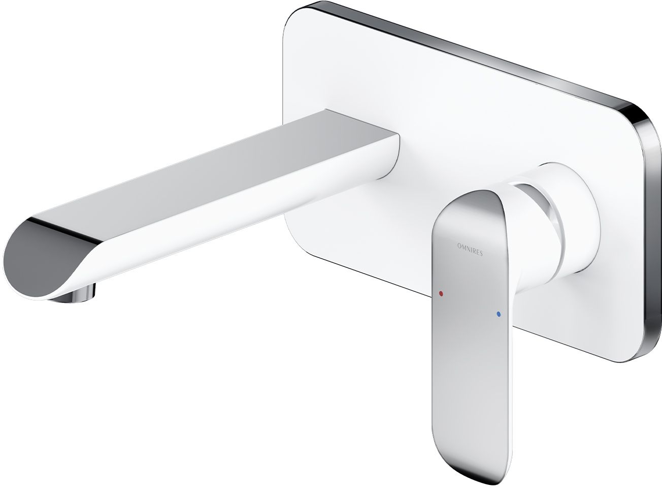 Omnires Sacramento baterie lavoar ascuns crom-alb SC2315CRB