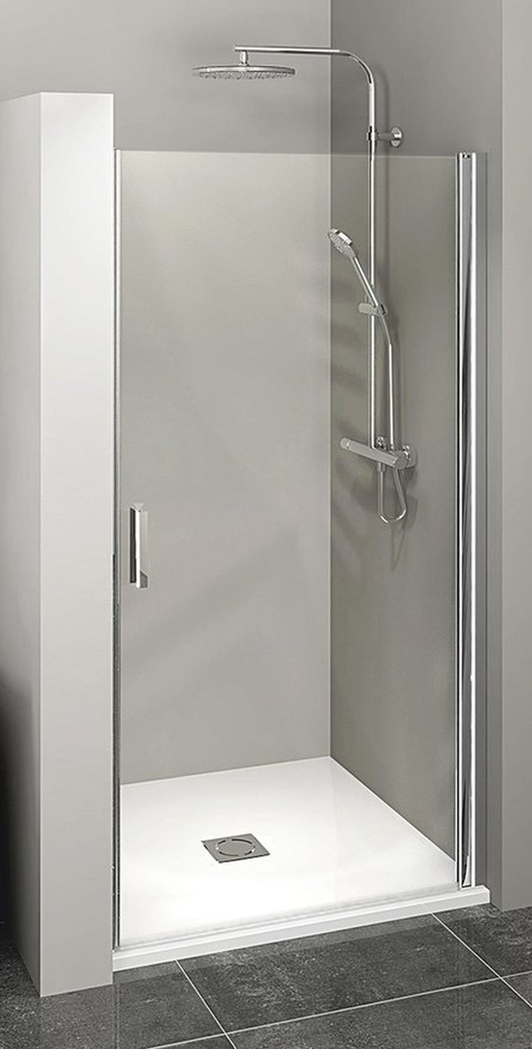 Polysan Zoom Line uși de duș 90 cm înclinabilă crom luciu/sticlă transparentă ZL1290