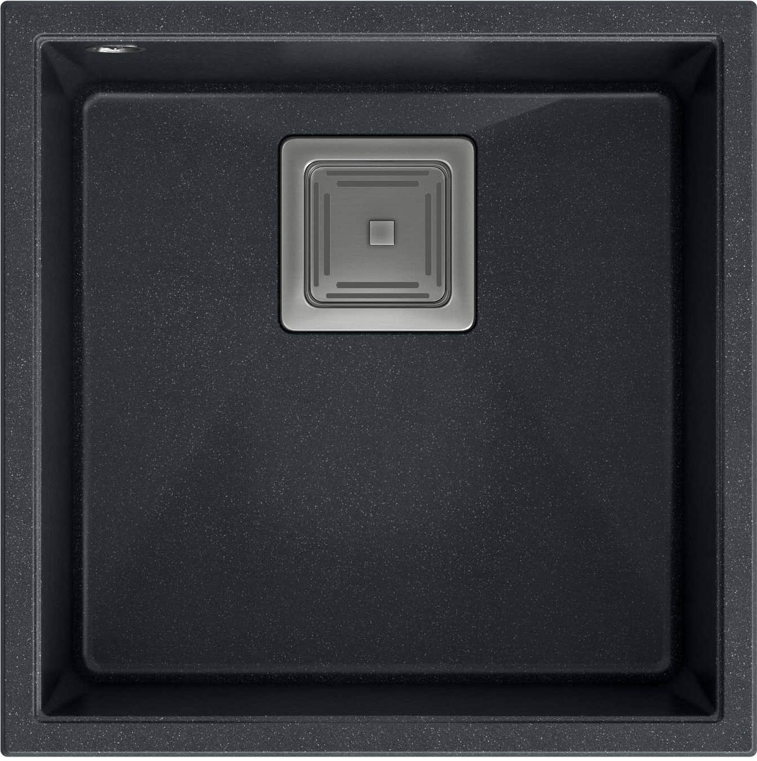 Quadron David chiuveta graniteq 42x42 cm negru HQD4242U8-BS