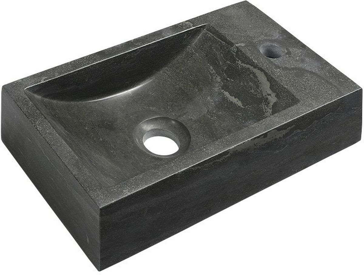 Sapho Blok lavoar 40x22 cm dreptunghiular clasică-de blat negru-antracit 2401-28