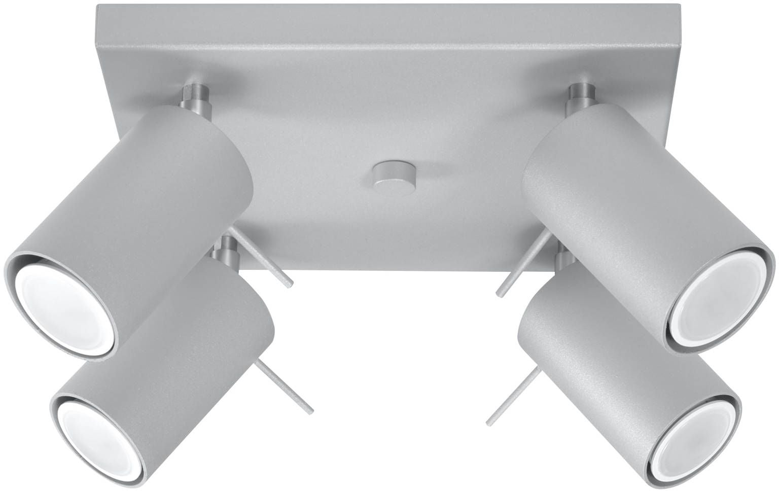 Sollux Lighting Ring lampă de tavan 4x40 W gri SL.0452