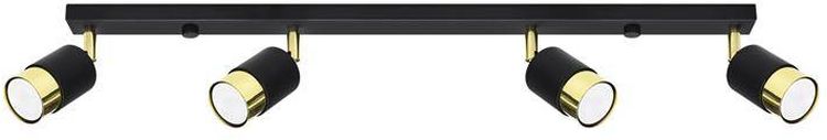 Sollux Lighting Nero lampă de tavan 4x40 W negru-auriu SL.1072
