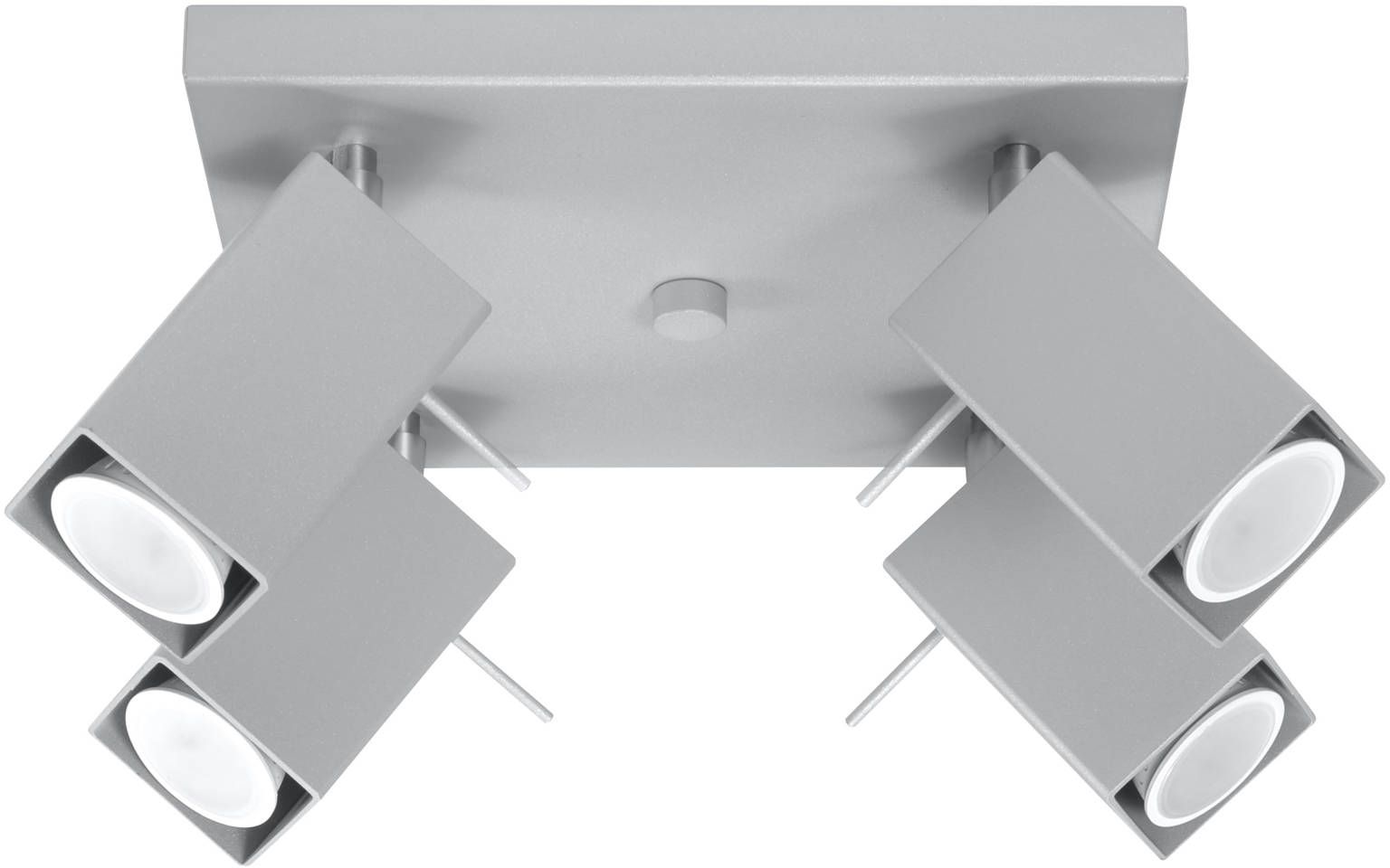 Sollux Lighting Merida lampă de tavan 4x40 W gri SL.0458