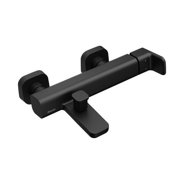 Ravak 10° baterie cadă-duș perete negru X070152