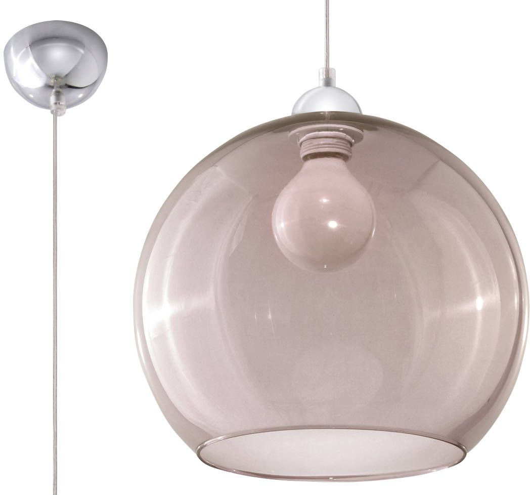 Sollux Lighting Ball lampă suspendată 1x60 W grafit SL.0250