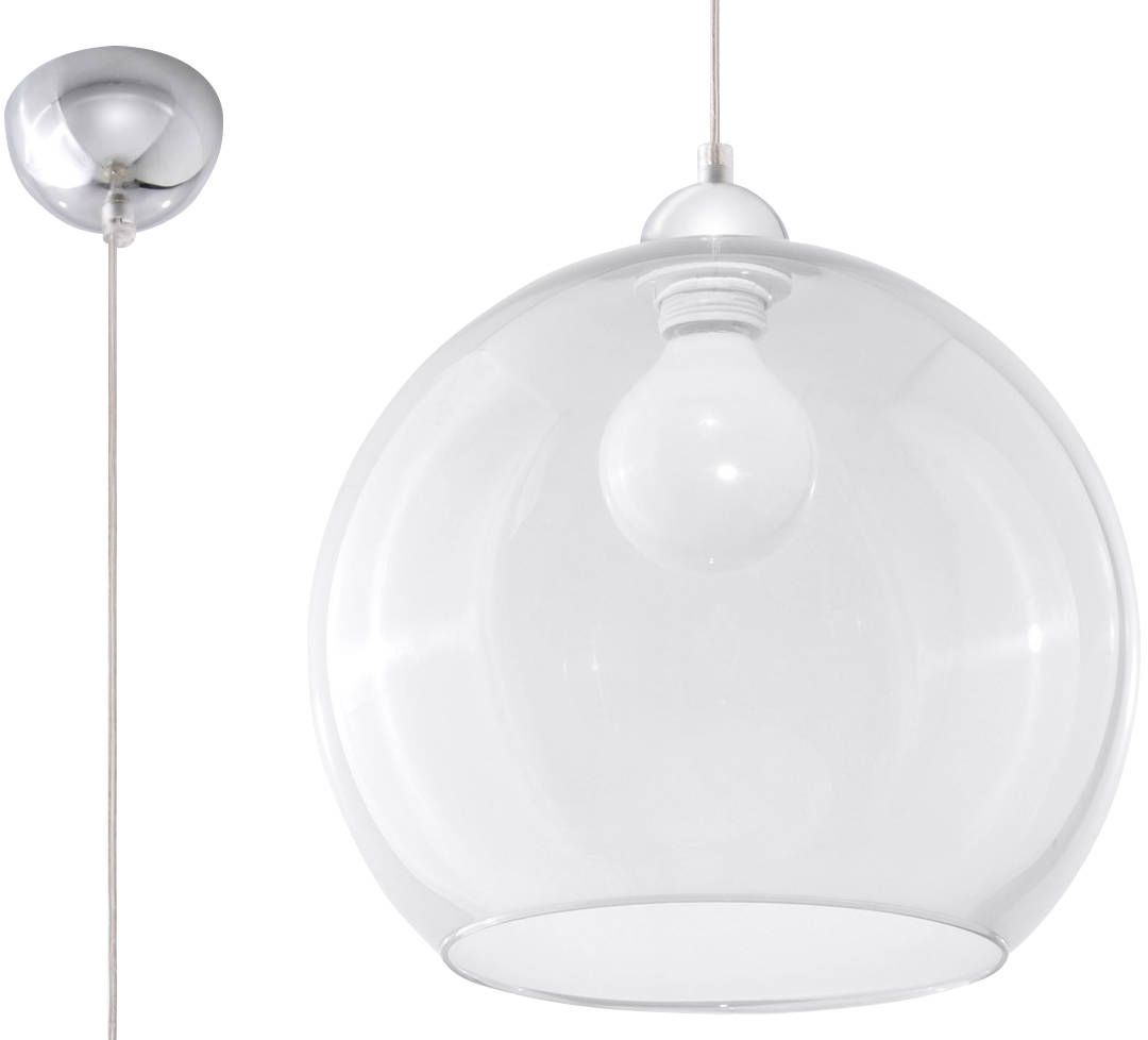 Sollux Lighting Ball lampă suspendată 1x60 W transparent SL.0248