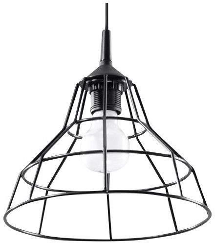 Sollux Lighting Anata lampă suspendată 1x60 W negru SL.0146