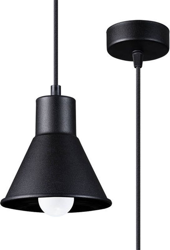 Sollux Lighting Taleja lampă suspendată 1x60 W negru SL.0985