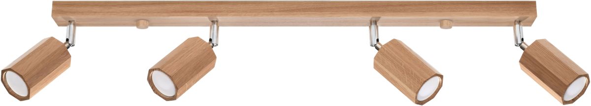 Sollux Lighting Zeke lampă de tavan 4x40 W lemn SL.1031