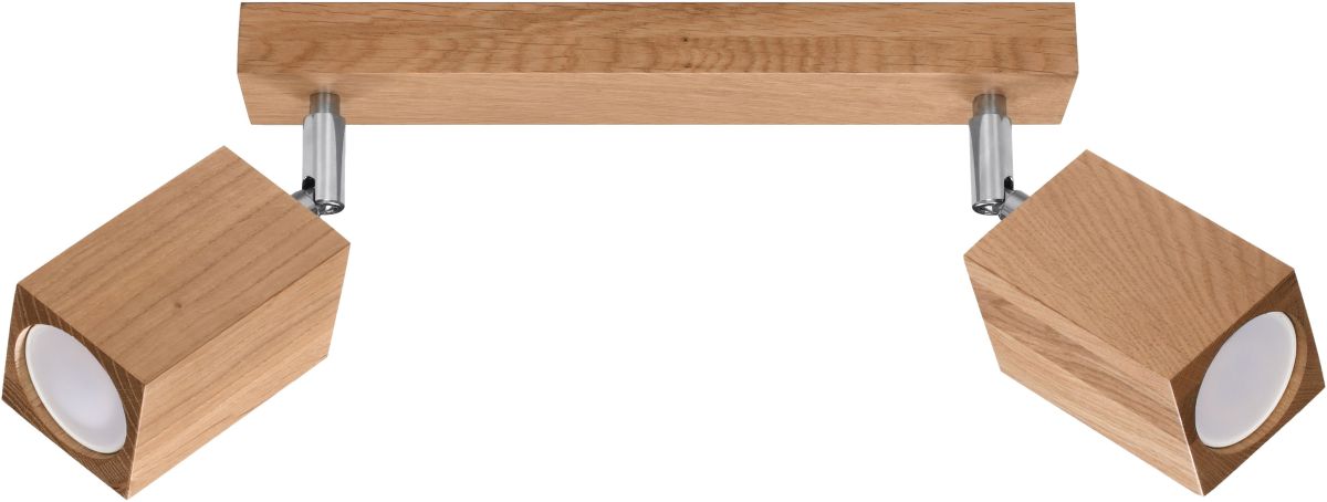 Sollux Lighting Keke lampă de tavan 2x40 W lemn SL.1036