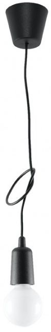 Sollux Lighting Diego lampă suspendată 1x60 W negru SL.0572