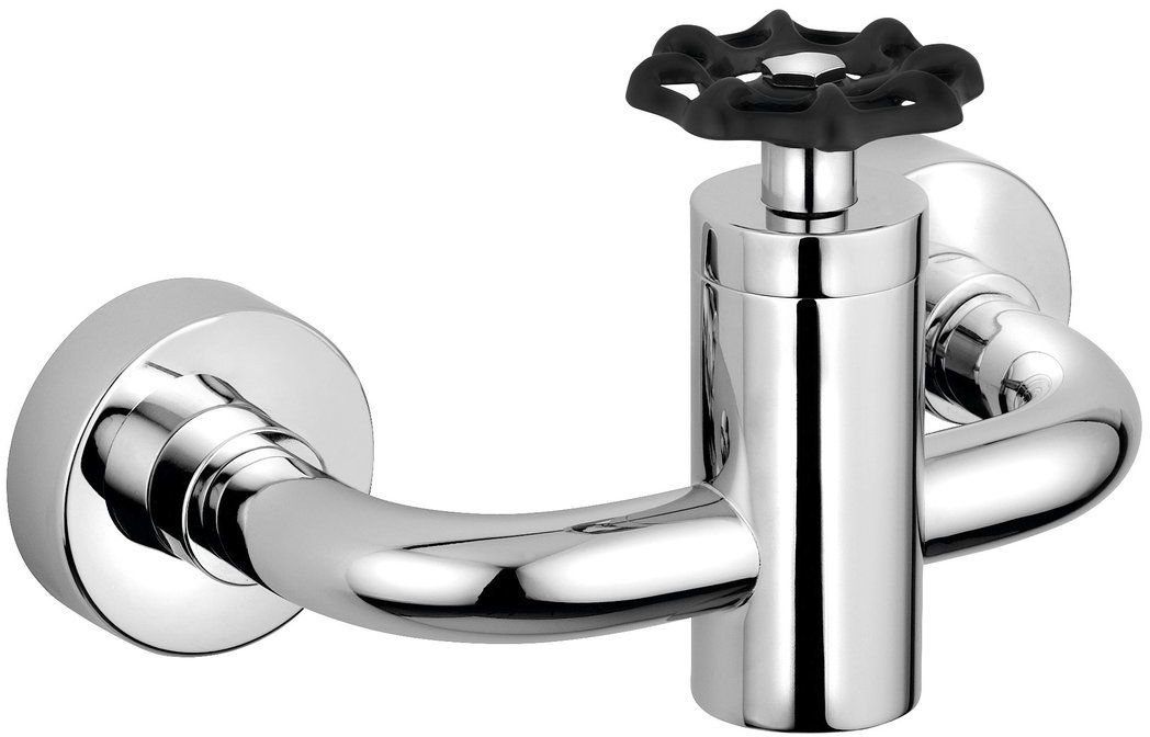 Sapho Industry baterie de duș perete crom-negru 5184TT