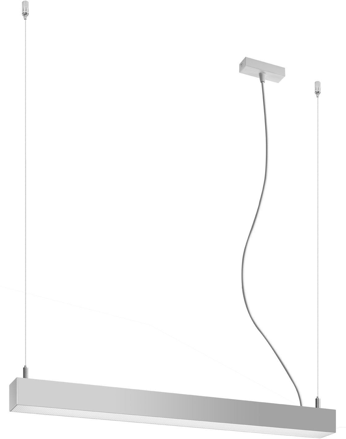 Thoro Lighting Pinne lampă suspendată 1x17 W gri/frasin TH.031