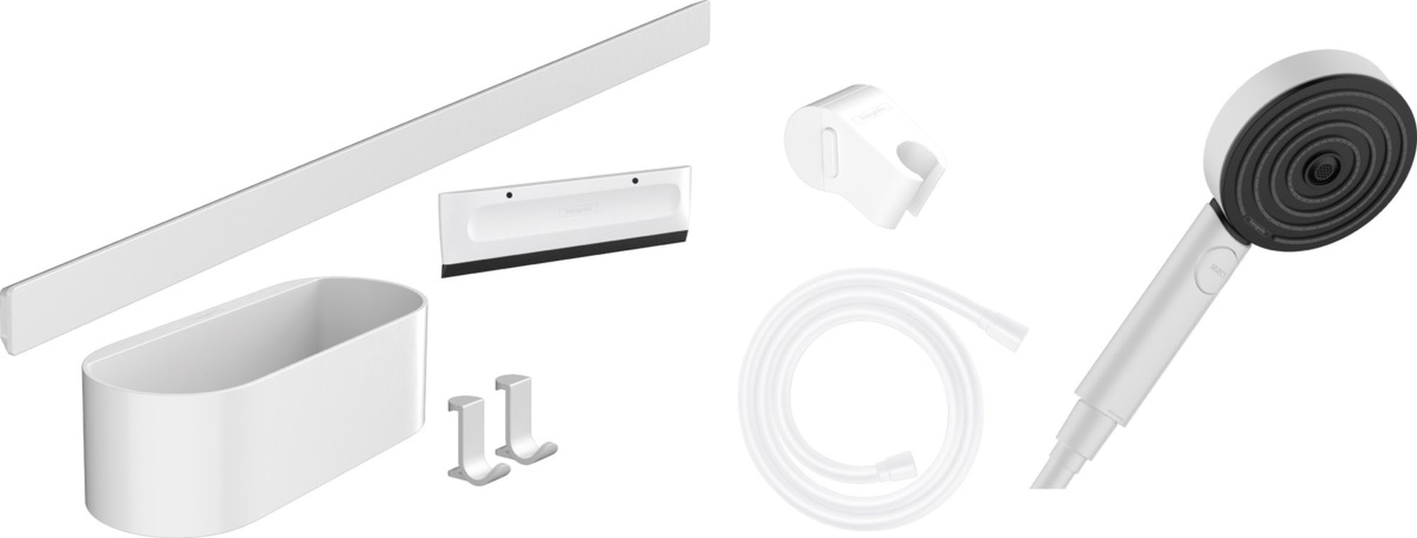 Hansgrohe WallStoris set de duș perete alb 24291700