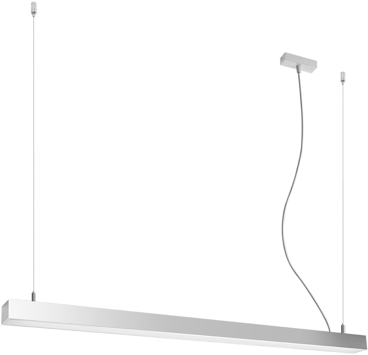 Thoro Lighting Pinne lampă suspendată 1x31 W gri/frasin-opal TH.070