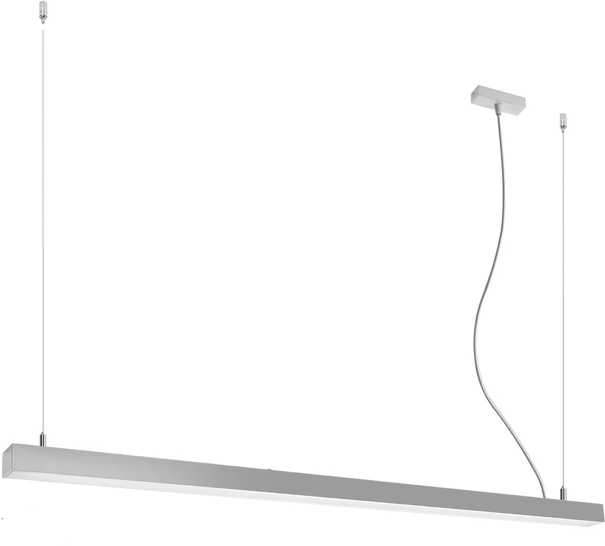 Thoro Lighting Pinne lampă suspendată 1x39 W gri/frasin-opal TH.085