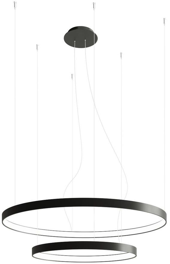 Thoro Lighting Rio lampă suspendată 2x80 W negru TH.137