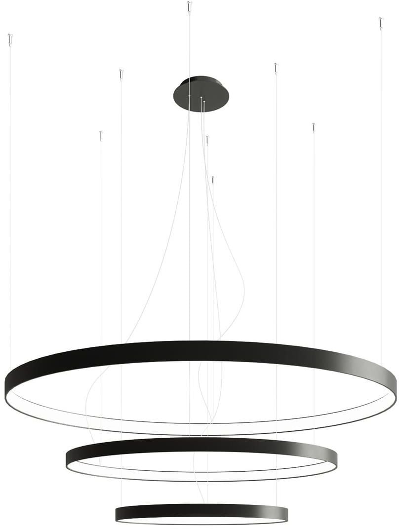 Thoro Lighting Rio lampă suspendată 3x150 W negru TH.138