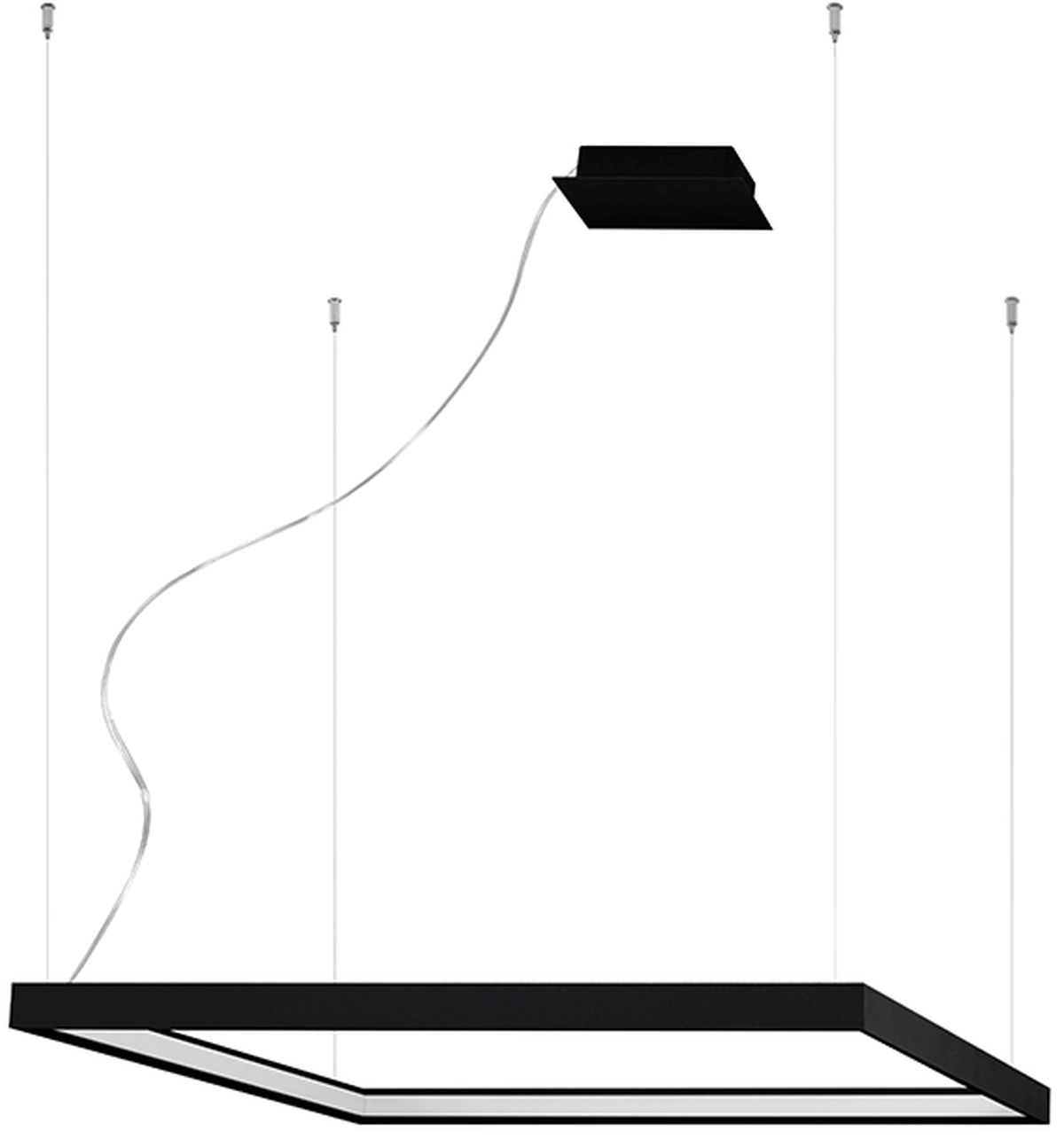 Thoro Lighting Nelya lampă suspendată 1x50 W negru TH.148