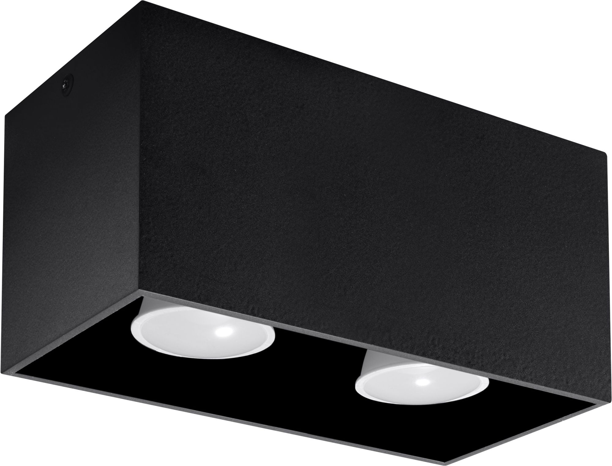 Sollux Lighting Quad Maxi lampă de tavan 2x40 W negru SL.0381