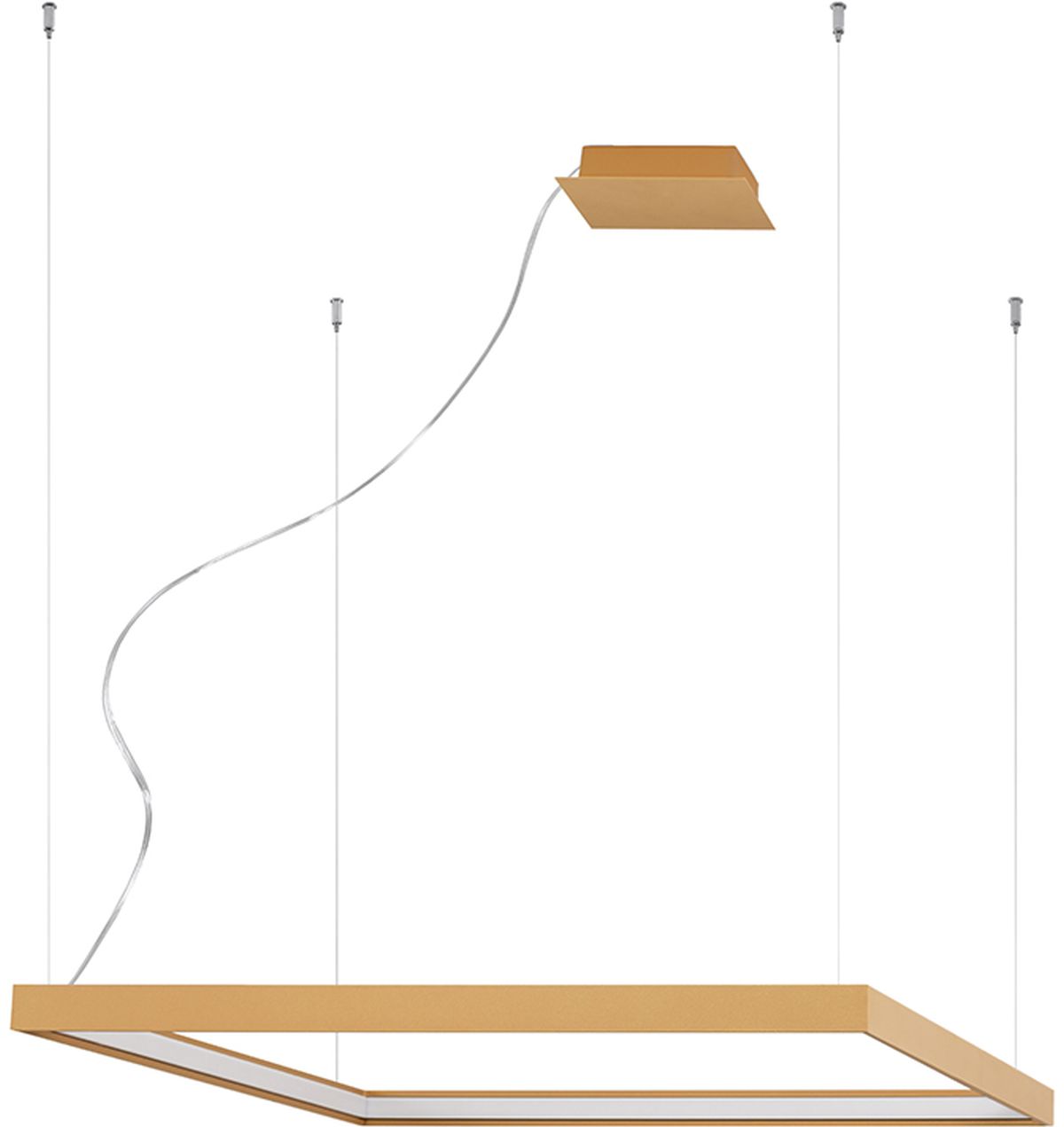 Thoro Lighting Nelya lampă suspendată 1x50 W auriu TH.152