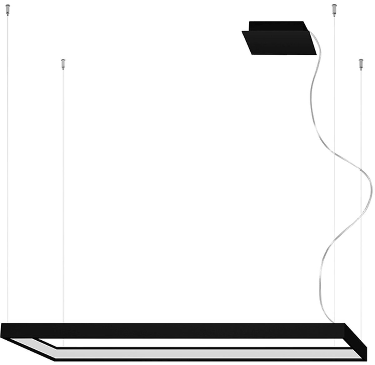 Thoro Lighting Tuula lampă suspendată 1x50 W negru TH.160