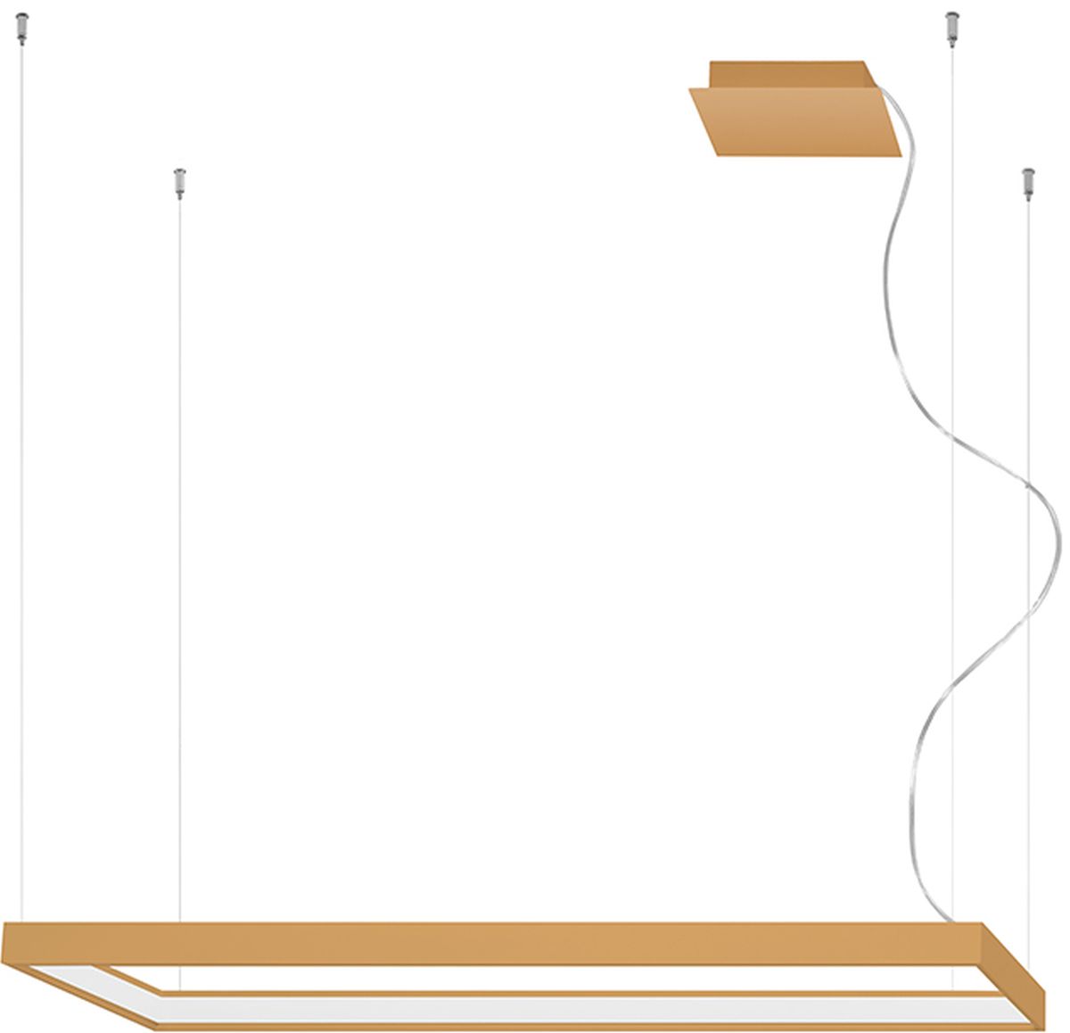 Thoro Lighting Tuula lampă suspendată 1x50 W auriu TH.161