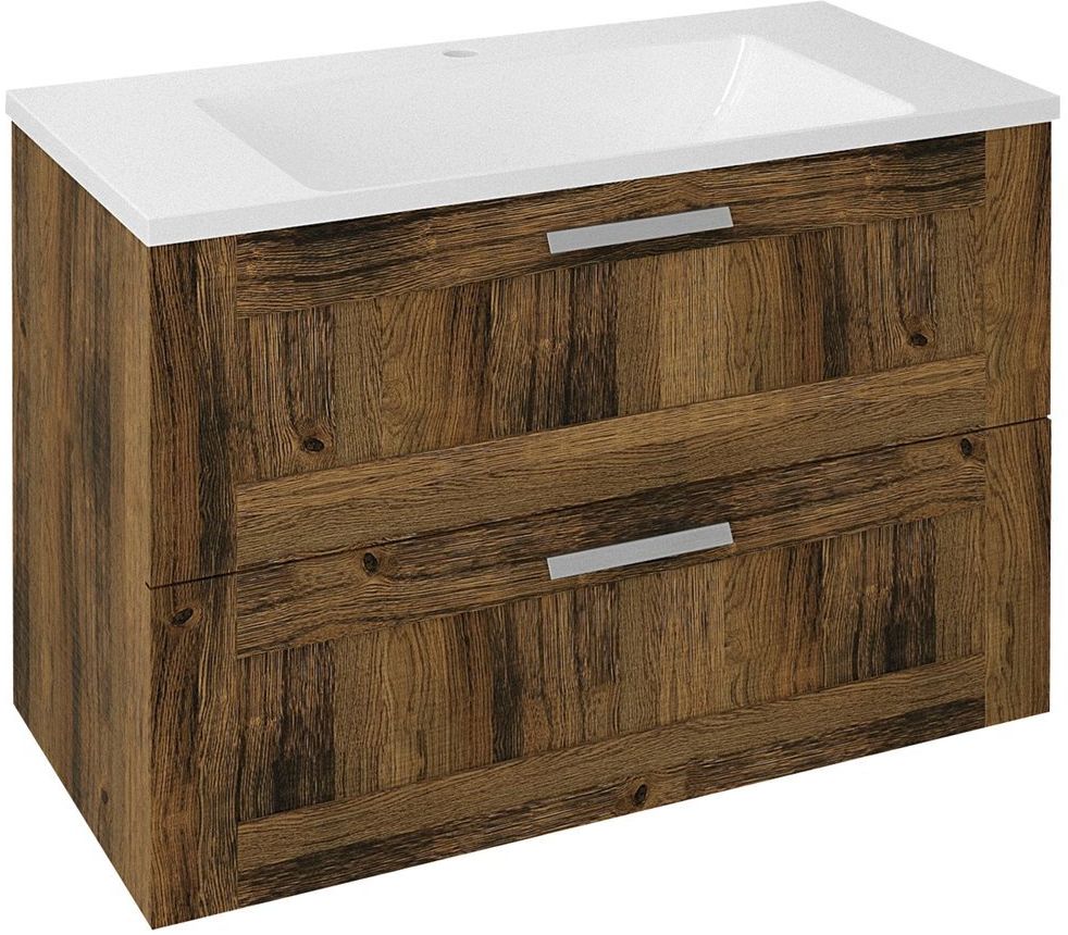 Sapho Amia dulap 89x45x60 cm sub chiuveta pe perete stejar-lemn AM090-1919