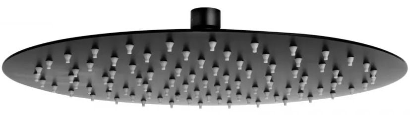 FDesign Inula cap de duș 30x30 cm rotund negru FD8-500-22