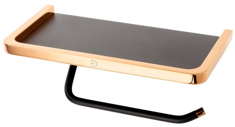 FDesign Merida suport pentru hârtie igienică negru FD6-MRD10-25