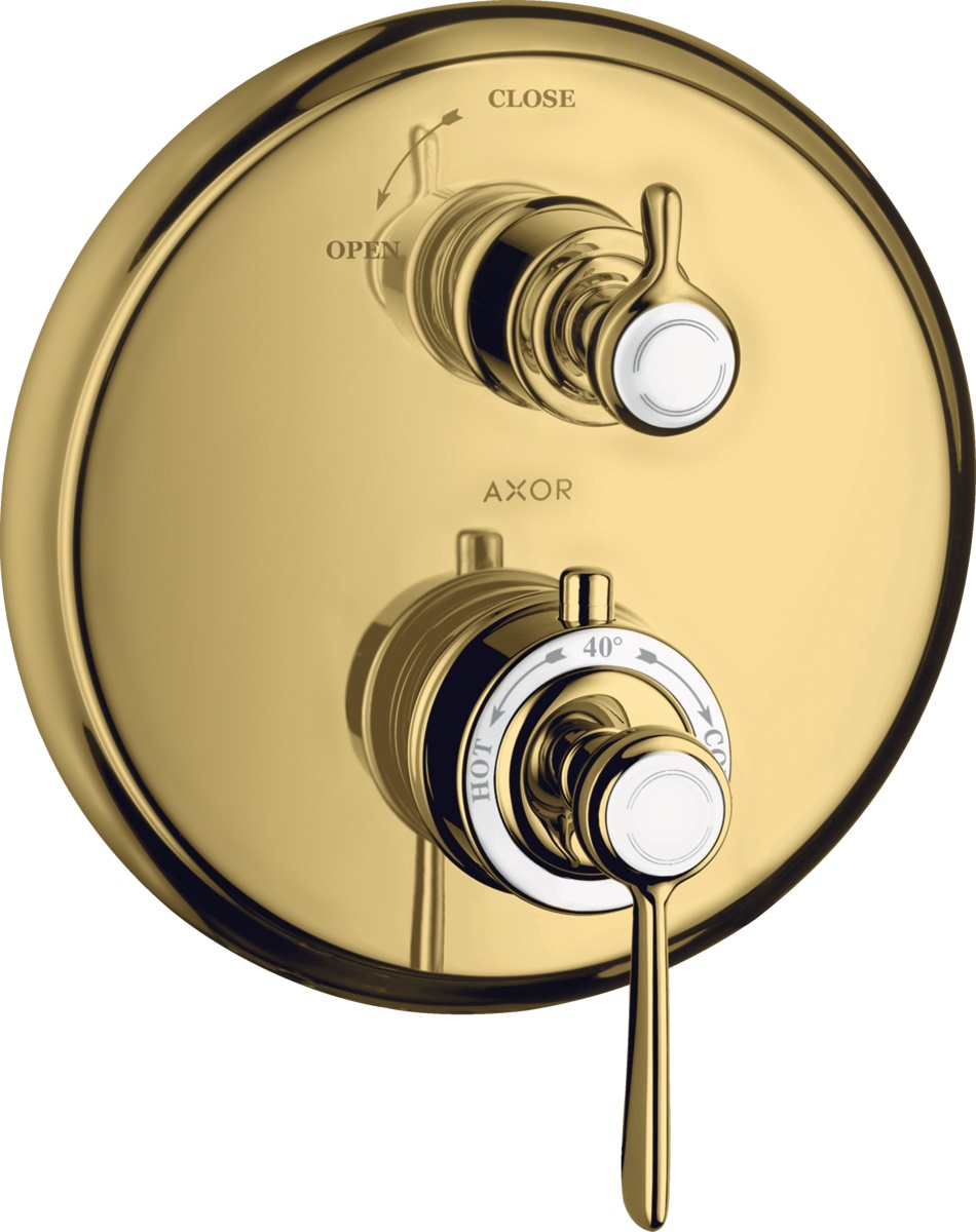 Axor Montreux baterie de duș ascuns cu termostat auriu 16801990