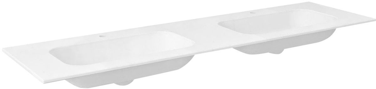Sapho Aruba lavoar 210x51.5 cm dreptunghiular mobilier-dublă alb AR210-B2M