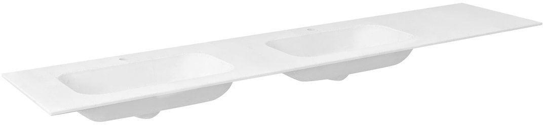 Sapho Aruba lavoar 250x51.5 cm dreptunghiular mobilier-dublă alb AR250-B2L