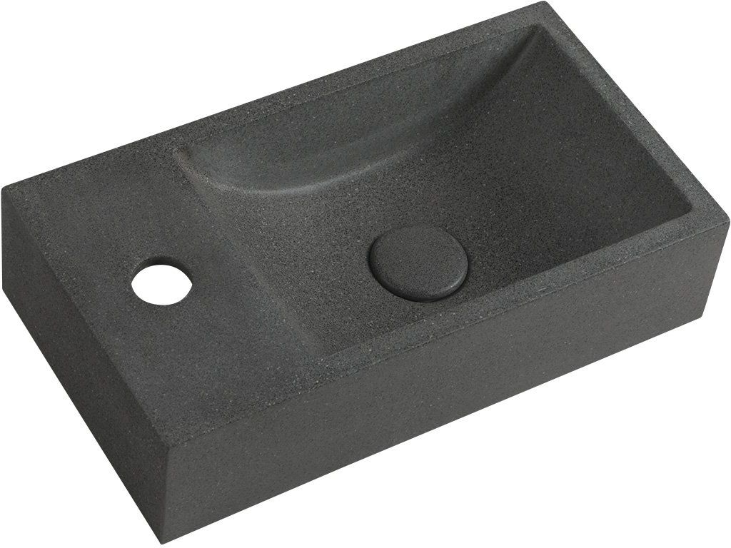 Sapho Small lavoar 40x22 cm dreptunghiular clasică negru AR403