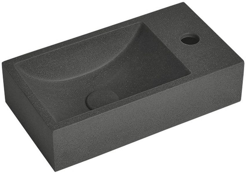 Sapho Small lavoar 40x22 cm dreptunghiular clasică negru AR409