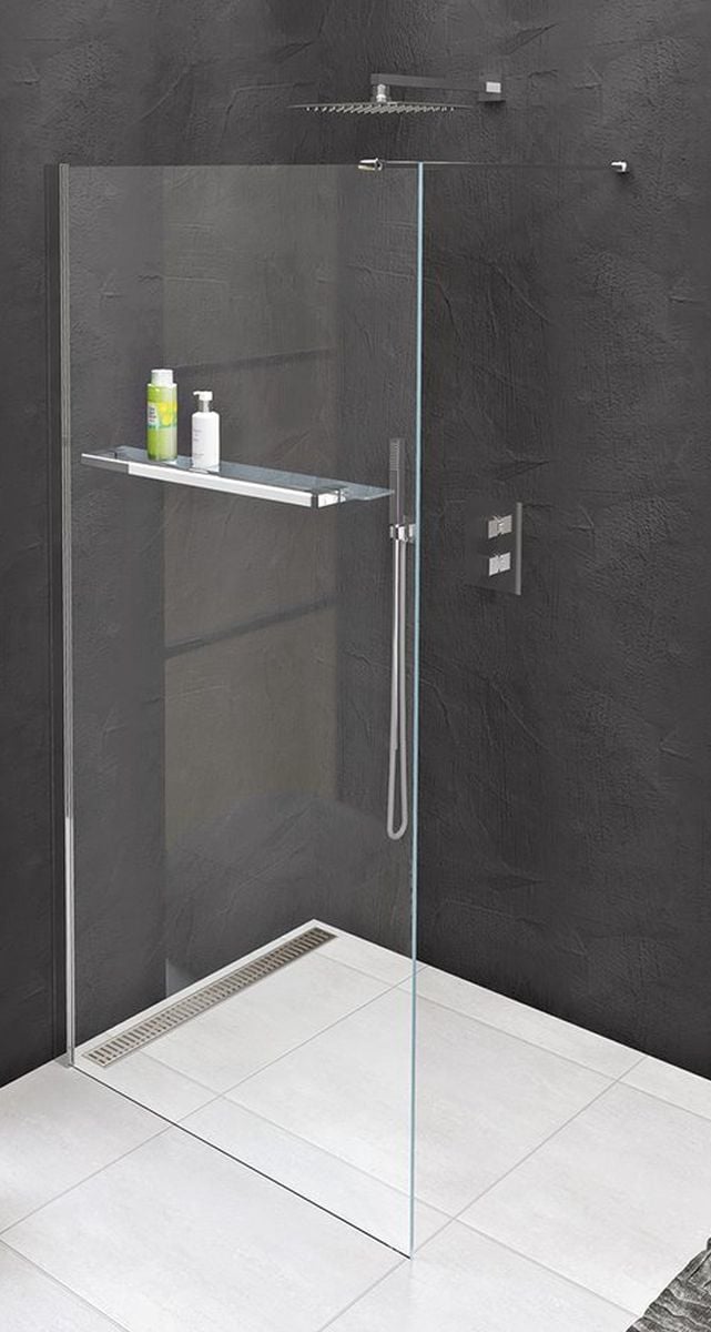 Polysan Modular Shower perete de duș 90 cm crom luciu/sticla transparentă MS1-90-D