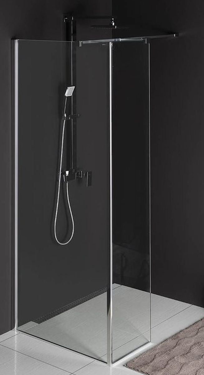 Polysan Modular Shower perete cabină de duș walk-in 100 cm crom luciu/sticla transparentă MS2A-100