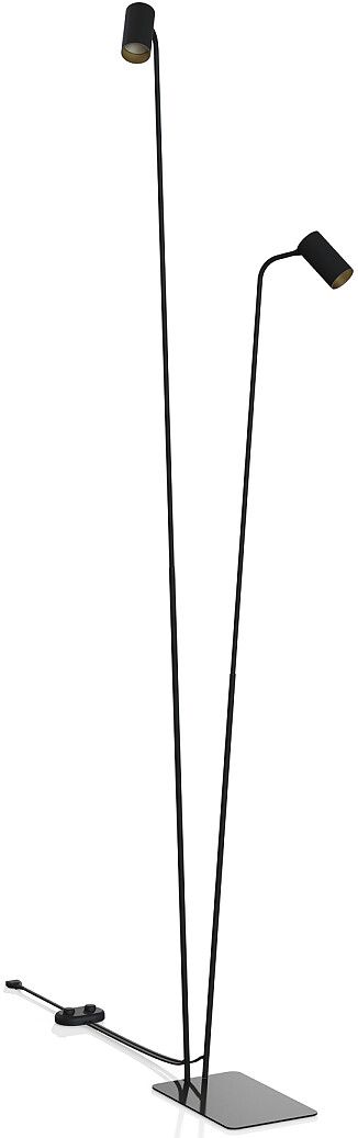 Nowodvorski Lighting Mono lampă de podea 2x10 W negru-auriu 7718