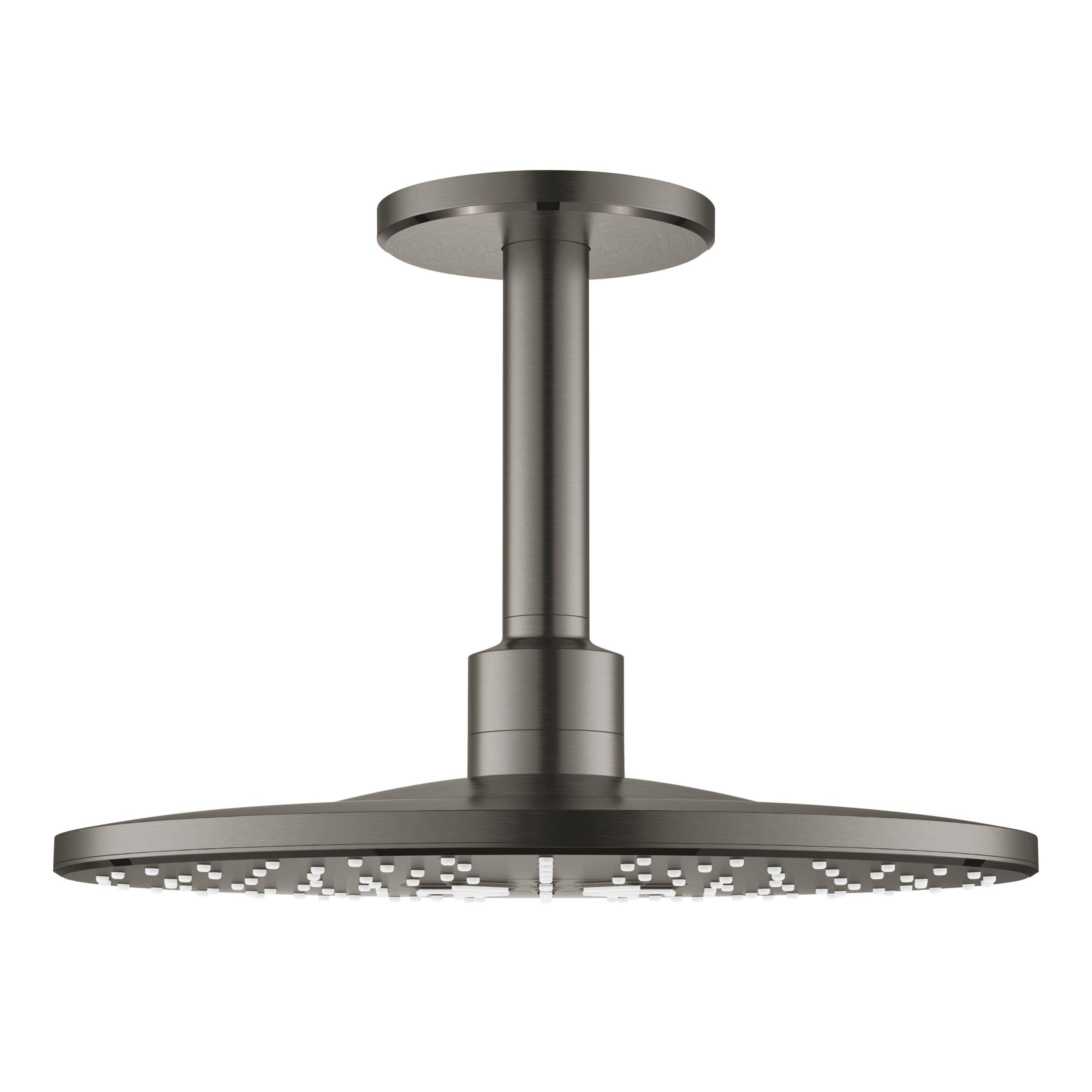 Grohe Rainshower cap de duș cu braț 31x31 cm rotund Brushed Hard Graphite 26477AL0