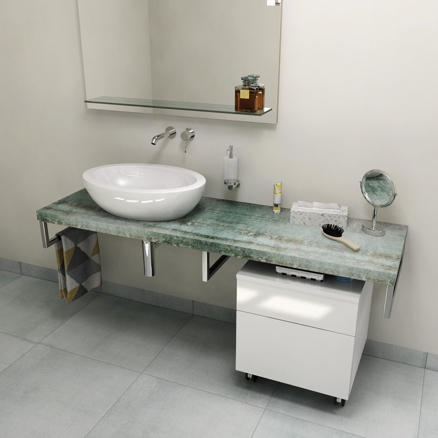 Sapho Avice blat 160x49.5 cm grafit-albastru AV166